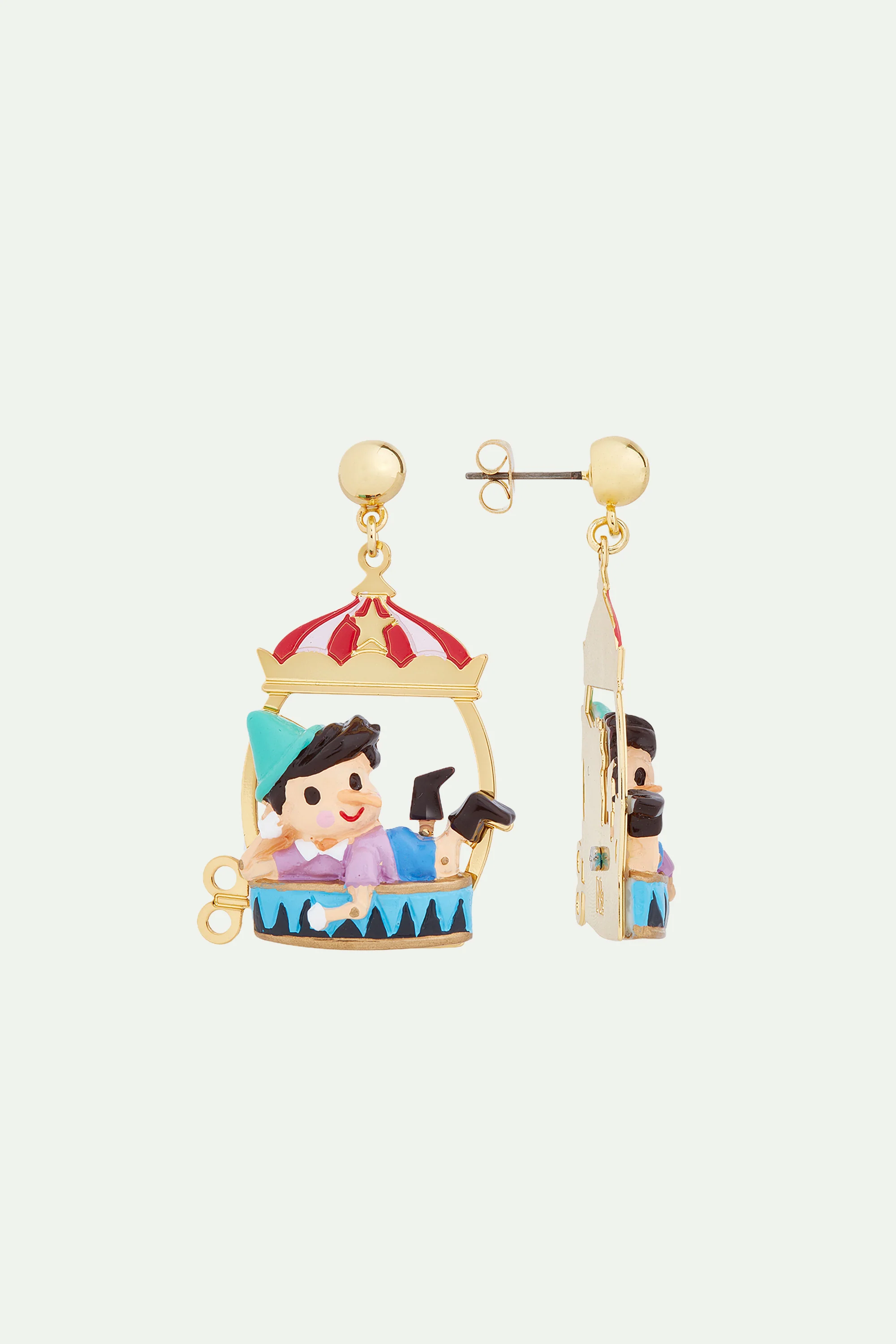 Boucles d'oreilles Pinocchio et chapiteau - Image 2