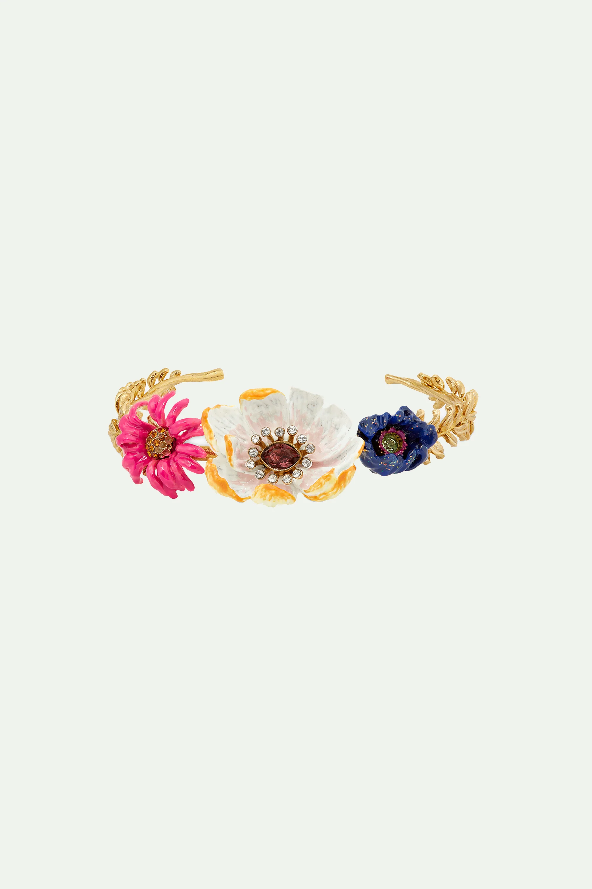 Bracelet jonc bouquet de fleurs - Image 2