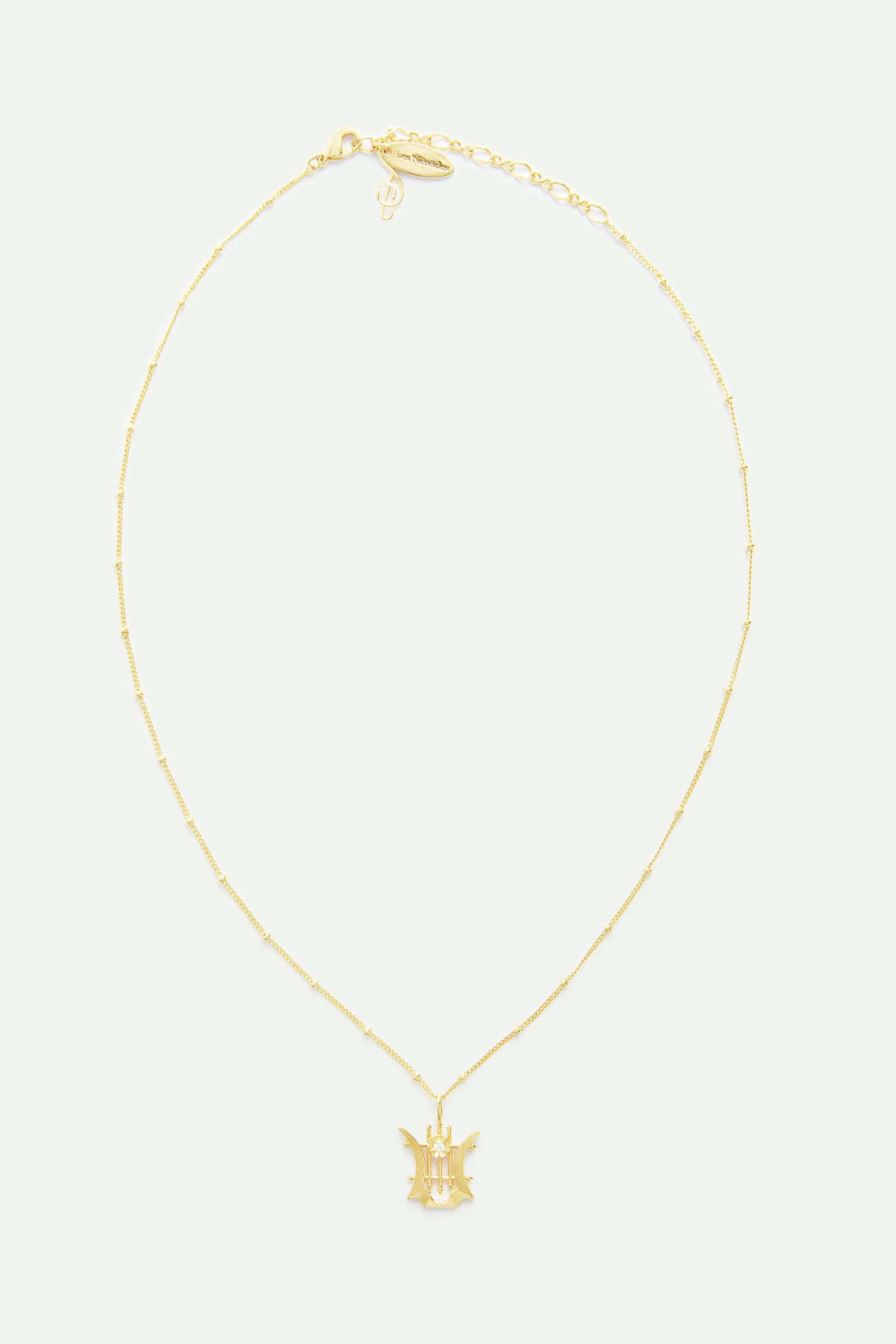 Collier pendentif Lyre doré - Image 4