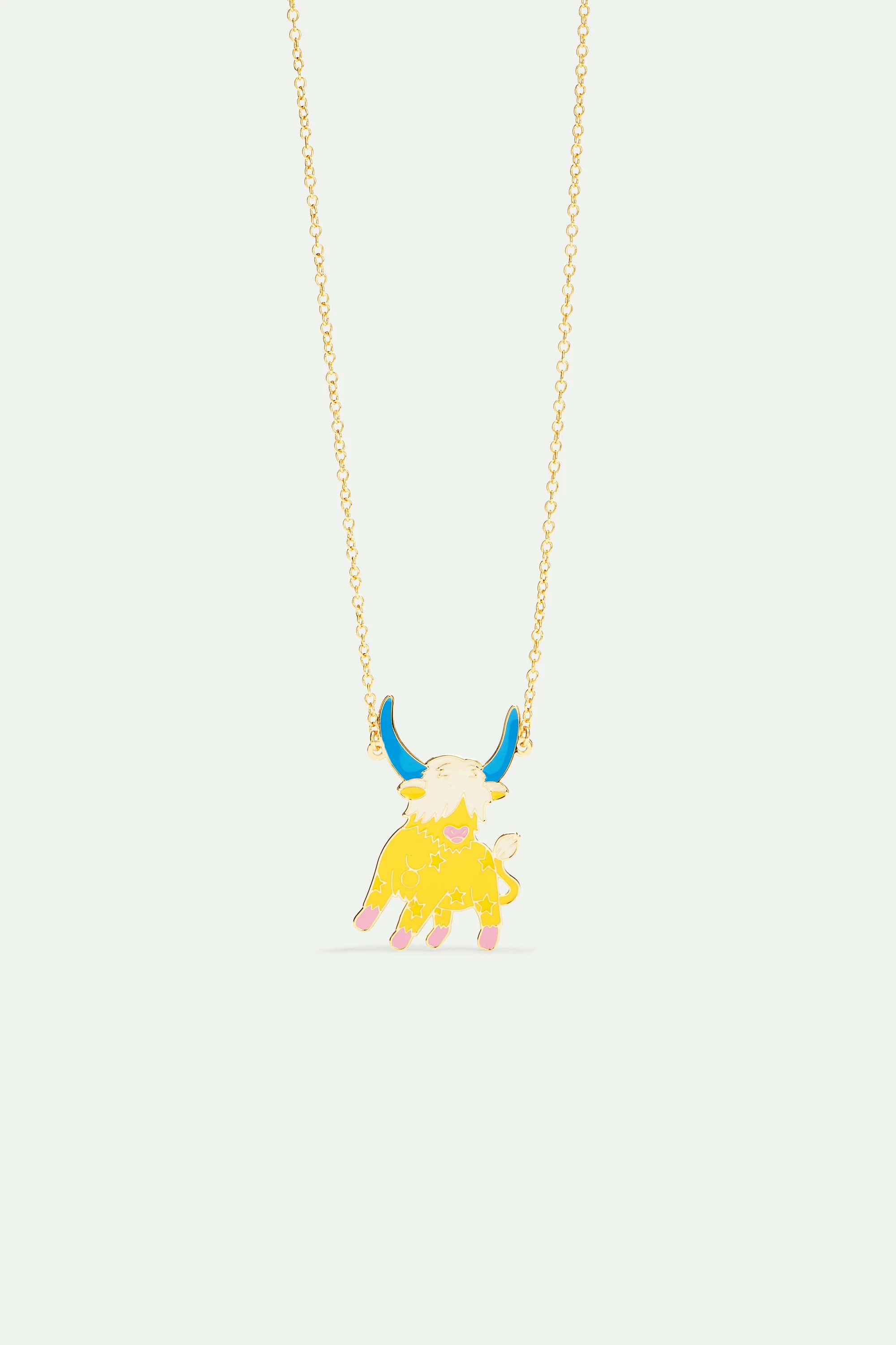 Collier pendentif signe astrologique du taureau