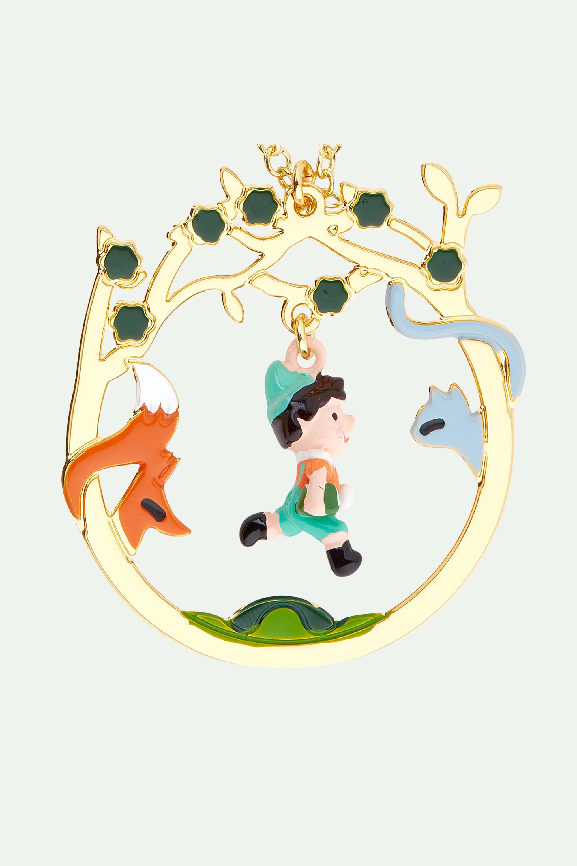 Collier Pinocchio et ses amis en forêt - Image 3