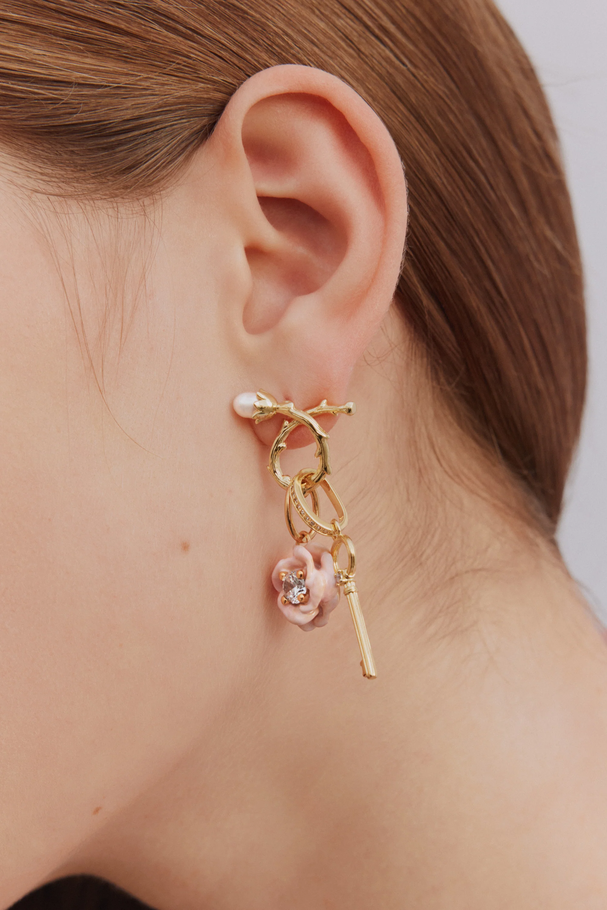 Pendentif clé dorée, Mystères et Liberté - Image 4