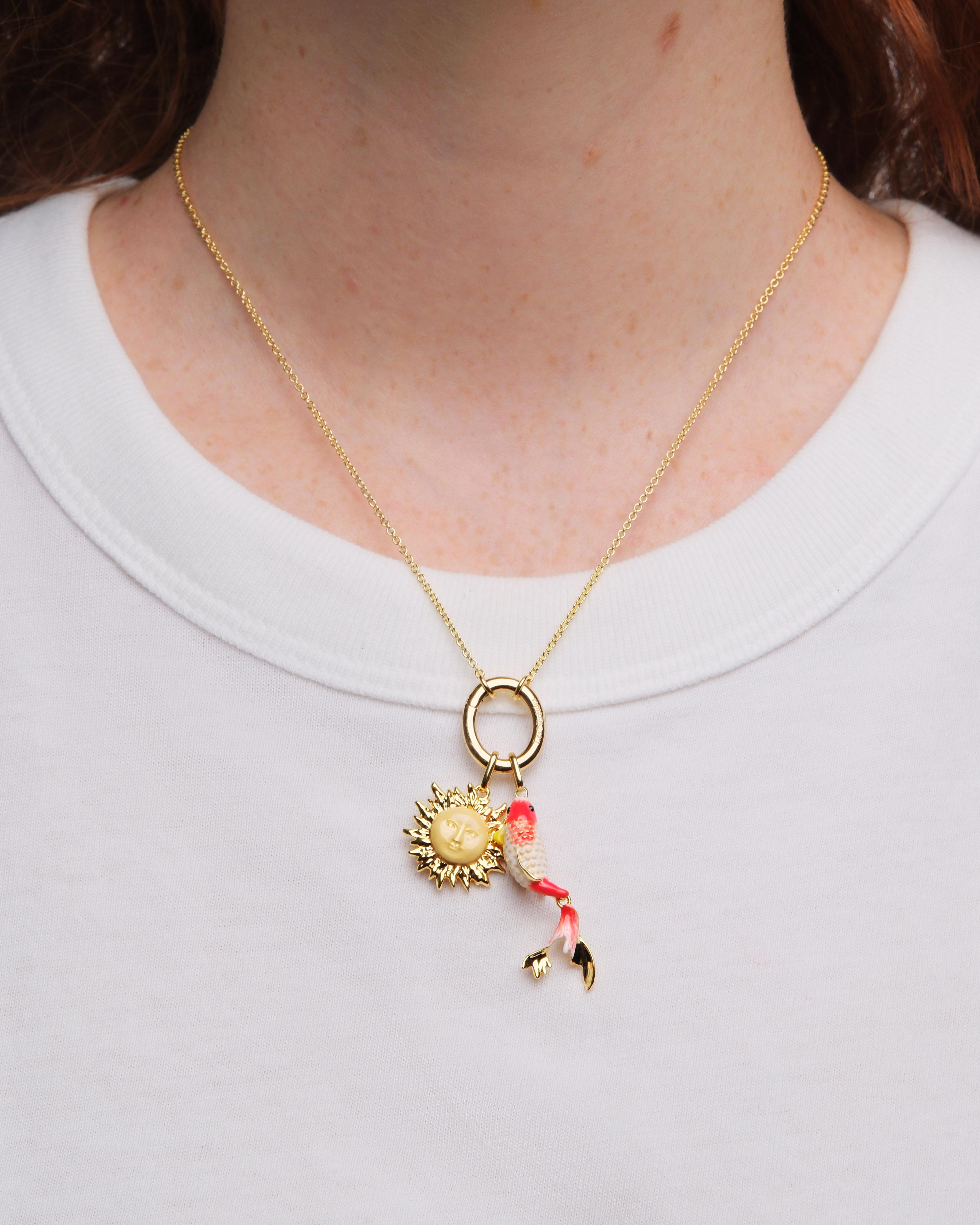 Pendentif Soleil dorée, Vitalité et Bonheur - Image 4